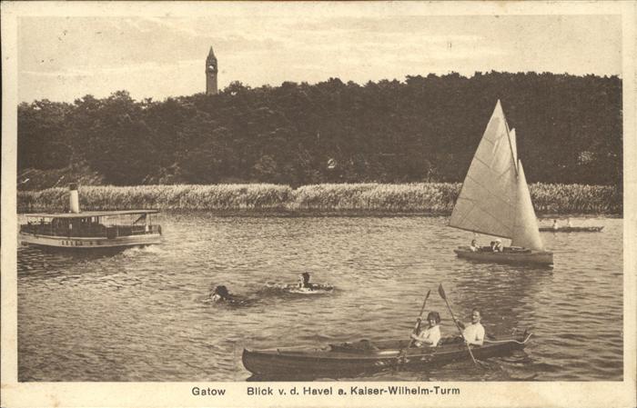 Gatow Berlin Havel Segelboot Schiff Kaiser Wilhelm T