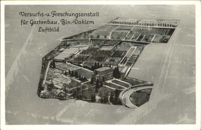 Dahlem Berlin Fliegeraufnahme Forschungsanstalt für G