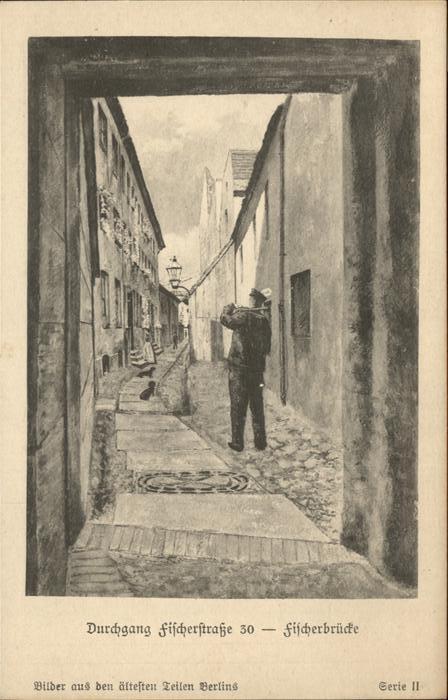 BERLIN CITY Durchgang zur Fischerstrasse Alt Berlin