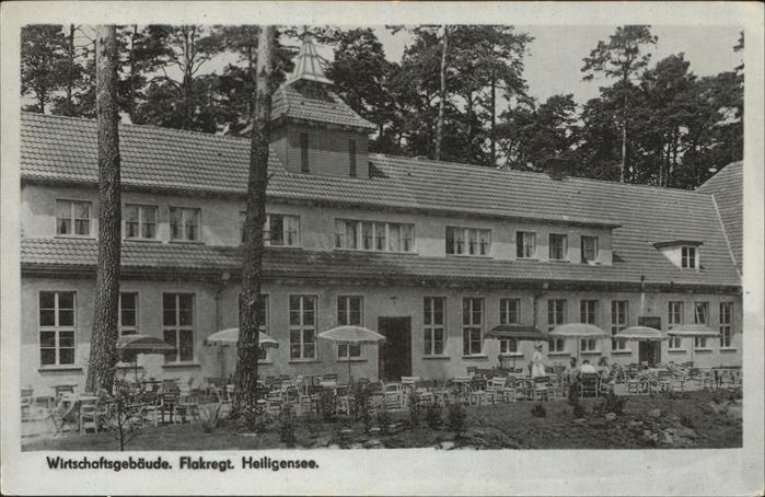 Heiligensee Berlin Wirtschaftsgebäude Flagregt. Terrasse