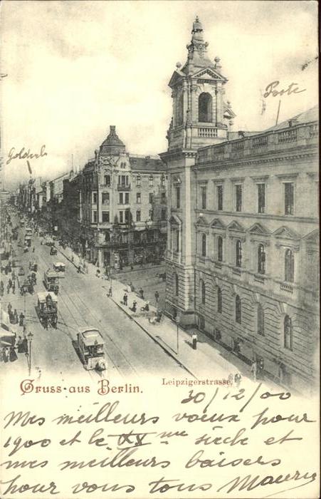 BERLIN  CITY Leipzigerstrasse Pferdestrassenbahn