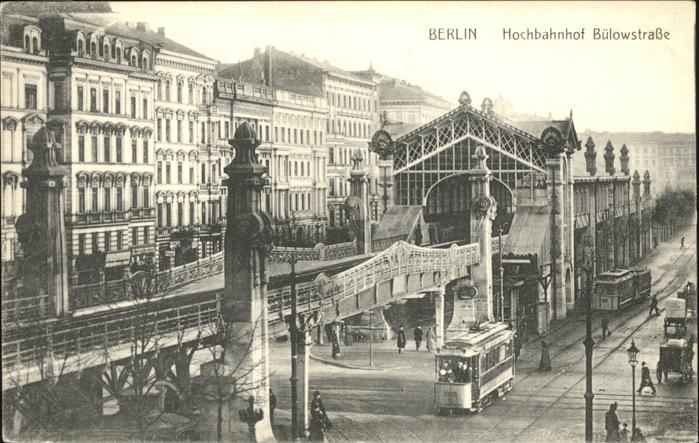 BERLIN  CITY Hochbahn Bahnhof Buelowstrasse Strassenbahn