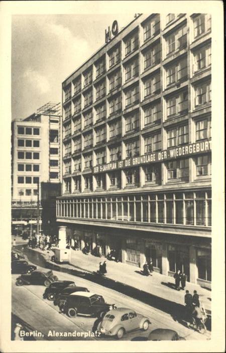 BERLIN  CITY Alexanderplatz Autos