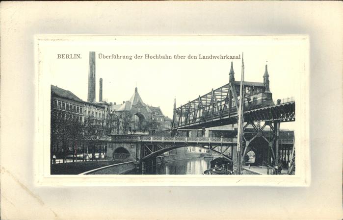 BERLIN  CITY Hochbahn ueber Landwehrkanal