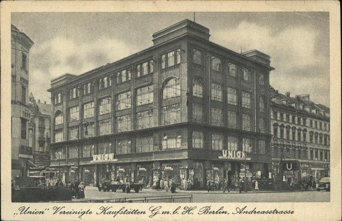 BERLIN  CITY Andreasstrasse Union Vereinigte Kaufstaetten
