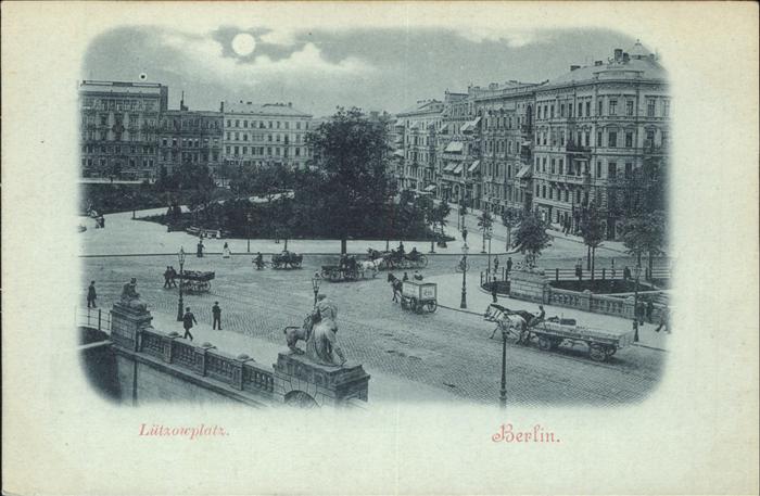 BERLIN  CITY Luetzowplatz Pferdewagen