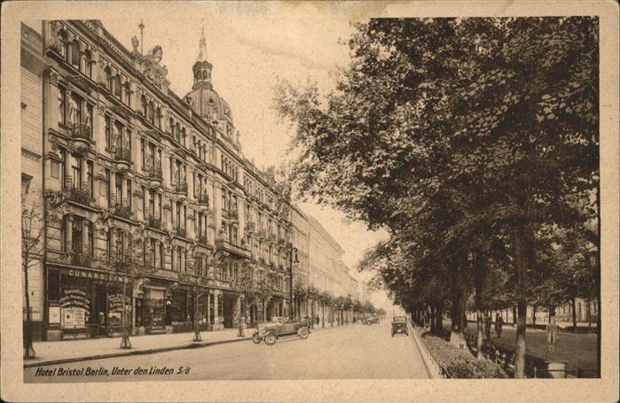 BERLIN  CITY Hotel Bristel Unter den Linden Autos