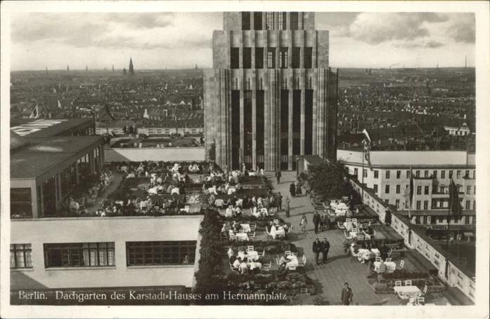 Neukoelln Dachgarten Karstadt Haus Hermannplatz