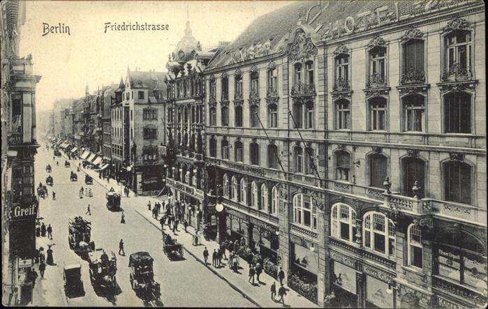 Berlin Friedrichstrasse Pferdewagen