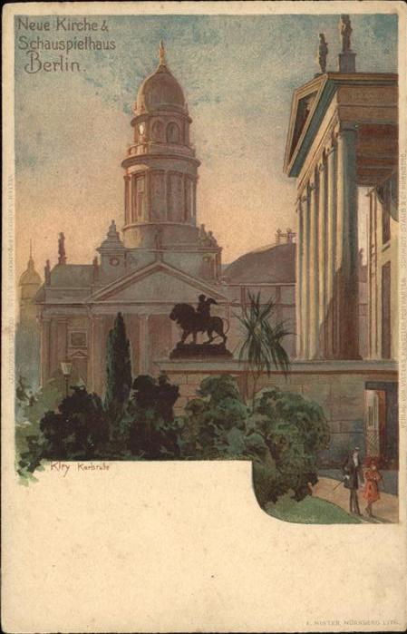 Berlin Neue Kirche Schauspielhaus Künstlerkart