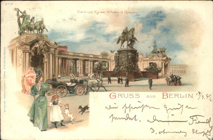 Berlin Denkmal Kaiser Wilhelm der Grosse