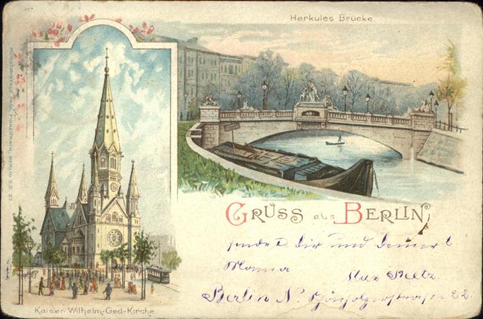 Berlin Herkules Brücke Kaiser Wilhelm Gedächtn