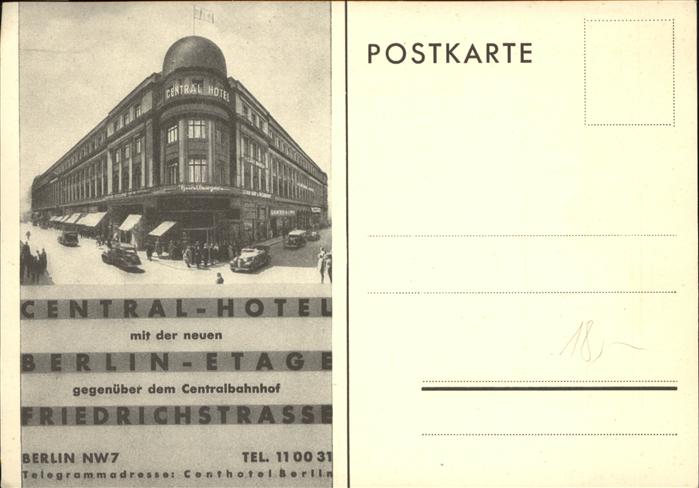 Berlin Central Hotel Friedrichstrasse Autos