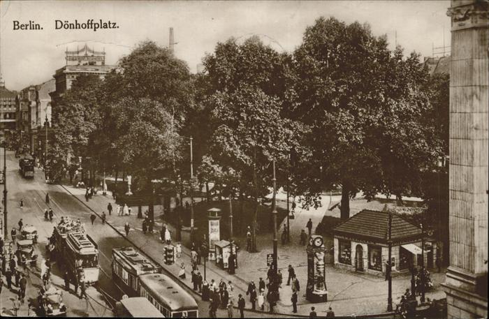 BERLIN  CITY Doenhoffplatz Strassenbahn