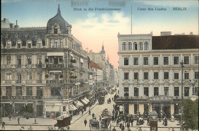 BERLIN  CITY Friedrichstrasse Unter den Linden