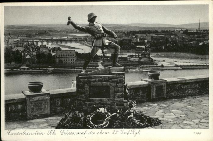 Ehrenbreitstein Ehrenmal d. 28. Inf. Rgt.