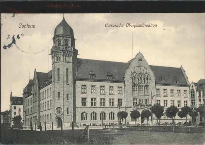 Koblenz Rhein Kaiserliche Oberpostdirektion