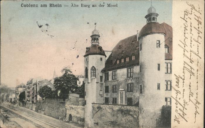 Koblenz Rhein Alte Burg Mosel