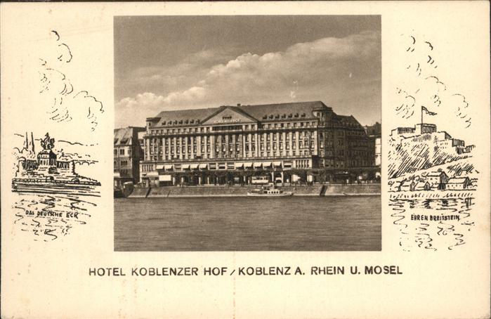Koblenz Rhein Hotel Koblenzer Hof