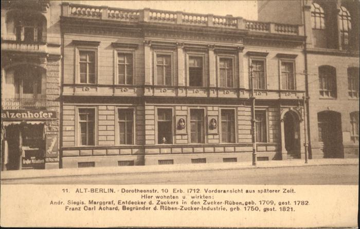 BERLIN  CITY Alt-Berlin Dorotheenstr. 10