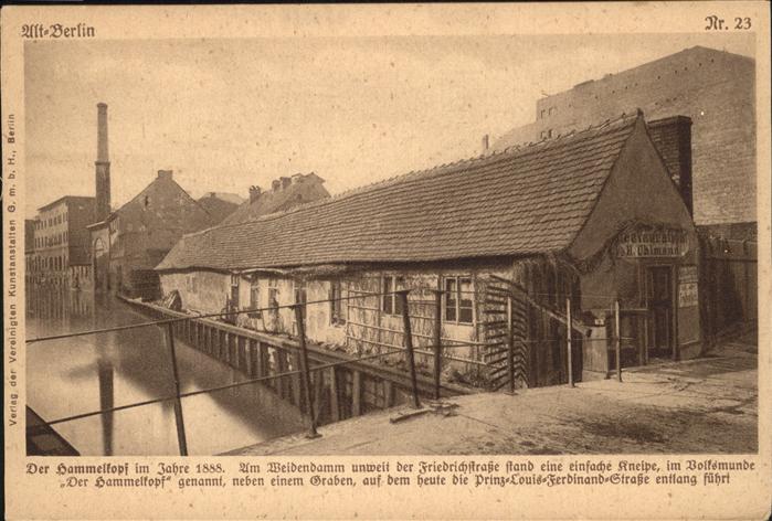 BERLIN  CITY Der Hammelkopf im Jahre 1888