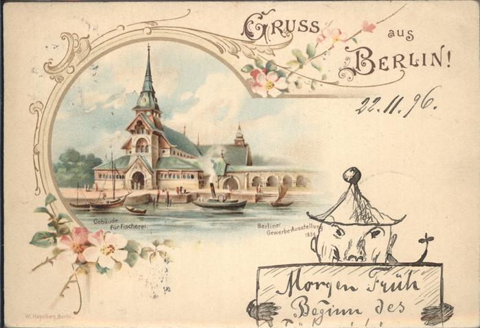 Berlin Berliner Gewerbe-Ausstellung Gebäude fü