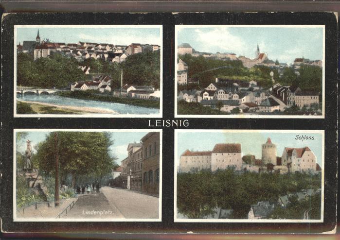 Leisnig Panorama Schloss Lindenplatz