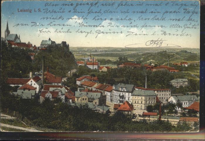 Leisnig Panorama Feldpost