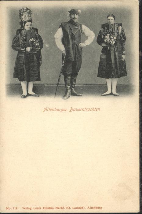 Altenburg Thueringen Altenburger Bauerntrachten