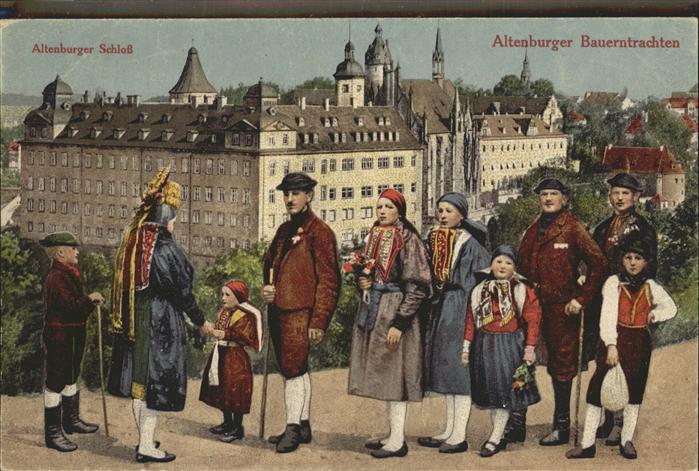 Altenburg Thueringen Schloss Altenburger Bauerntrachten