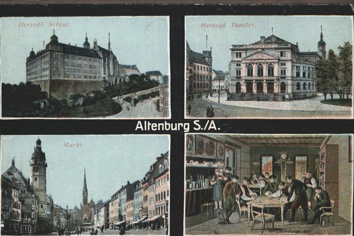 Altenburg Thueringen Herzogl Schloss Theater Markt Feldpost