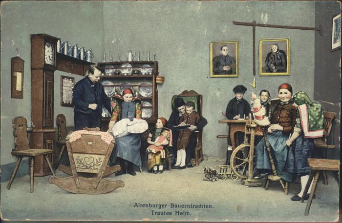 Altenburg Thueringen Altenburger Bauerntrachten Trautes Heim