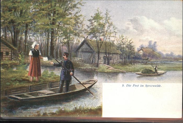 Spreewald Postbote Wasserstraße