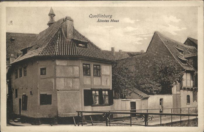 Quedlinburg Harz aeltestes Haus