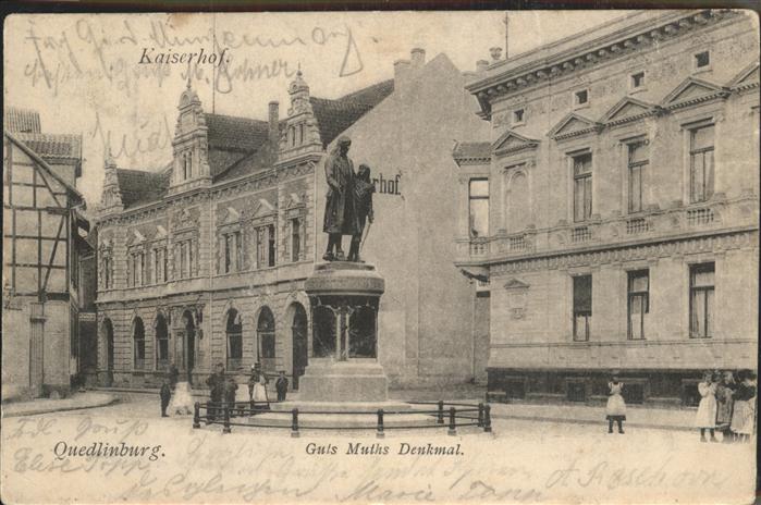 Quedlinburg Harz Guts Muths Denkmal