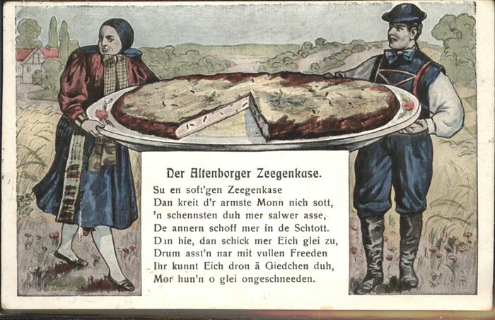 Altenburg Thueringen Altenborger Zeegenkase Mann Frau Tracht