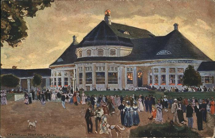Ausstellung Bayr Landes Muenchen 1908 Künstlerkarte Nr. 27 Claus Bergen