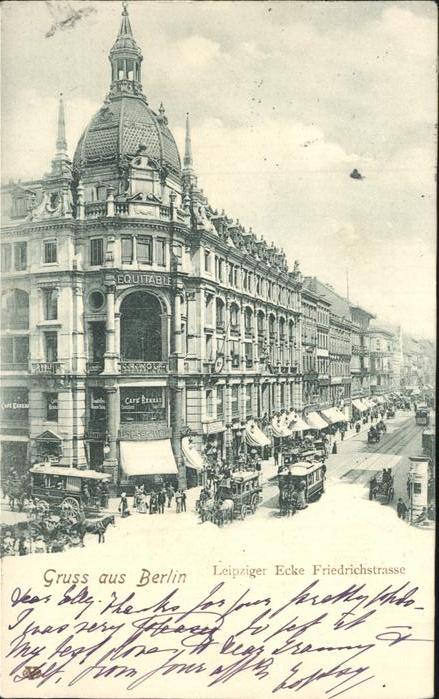 BERLIN CITY Leipziger Strasse Ecke Friedrichstrasse