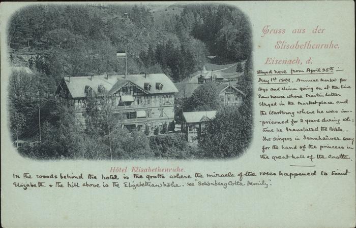 Eisenach Thueringen Hotel Elisabethenruhe