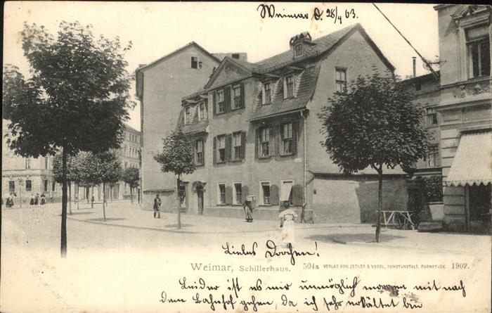 Weimar Thueringen Friedrich Schiller Haus
