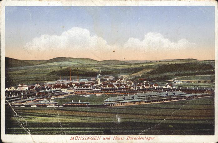 Muensingen BW Neues Barackenlager Feldpost