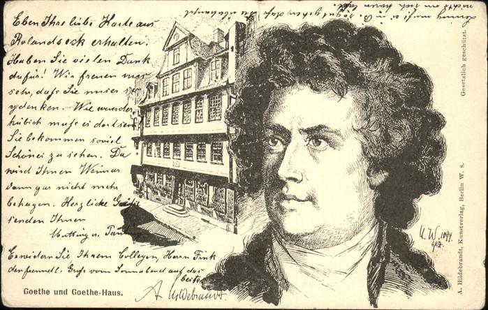 Weimar Thueringen Johann Wolfgang von Goethe