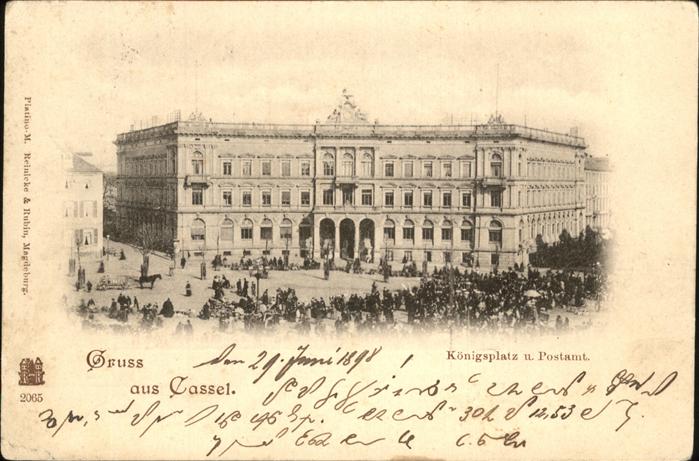 Cassel Kassel Königsplatz und Postamt