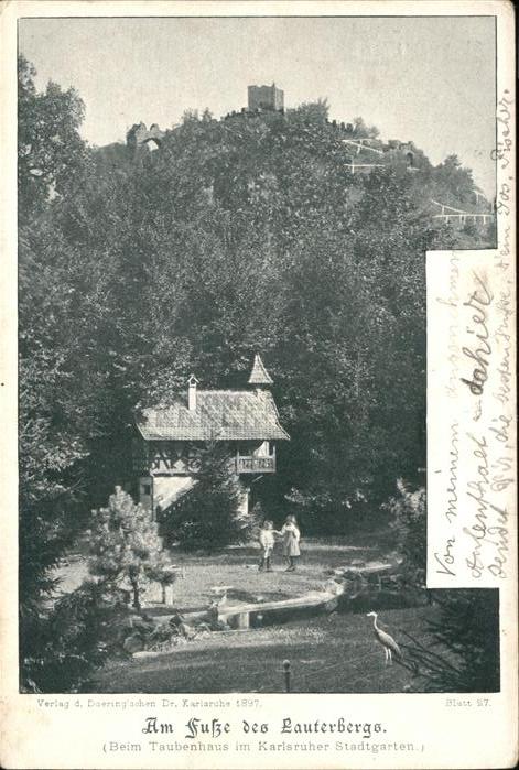 Karlsruhe Am Fusse des Lauterbergs Stadtgarten Ta