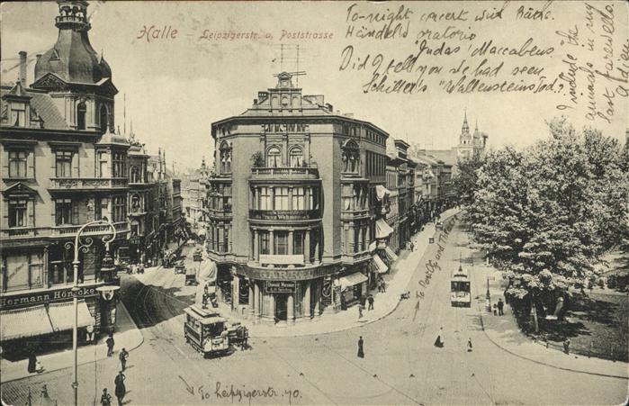 Halle Saale Leipzigerstrasse Poststrasse Strassenba