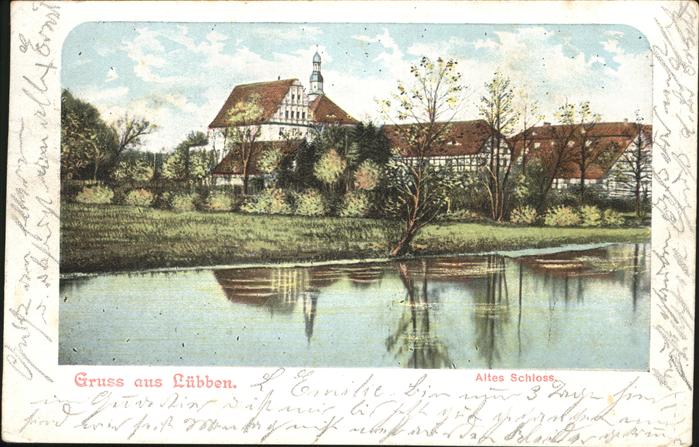 Luebben Spreewald Schloss Teich