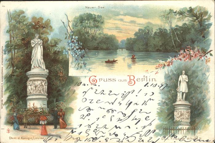 Berlin See Denkmal Königin Luise Friedrich Wil