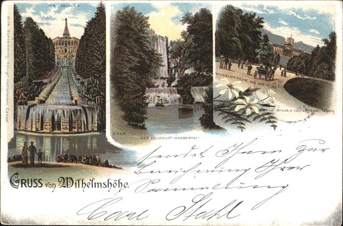 Wilhelmshoehe Kassel Cascaden Aquadukt Wasserfall