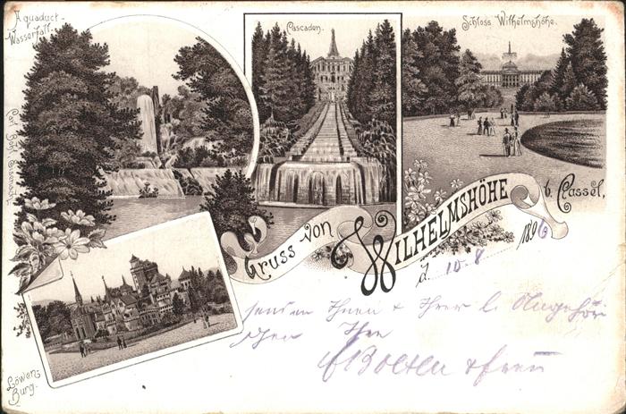 Wilhelmshoehe Kassel Cascaden Aquadukt Wasserfall Schloss