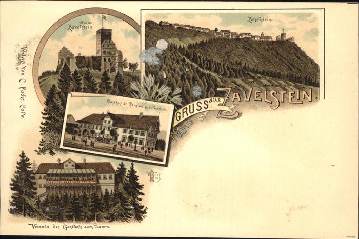 Zavelstein Panorama Ruine Gasthaus zum Lamm